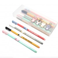 ZSCM 16 Pack Cheap Erasbale Gel Ink Pen  With Plastic Box For School & Office