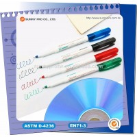 4 pcs Blister card Factory Promotion Home Plastic CD Marker pens