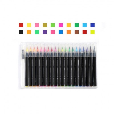 2018 Hot Sale 20 Colors Brush Pen Set Watercolor Brush Pen for Painting