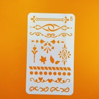 Various Fashionable custom  colors Reusable Drawing Stencils template for brush pen/paint marker