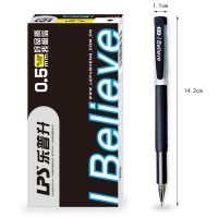 High Quality Rubber Coated Plastic Gel Pen Student Stationery Black Gel Ink Pen Wholesale